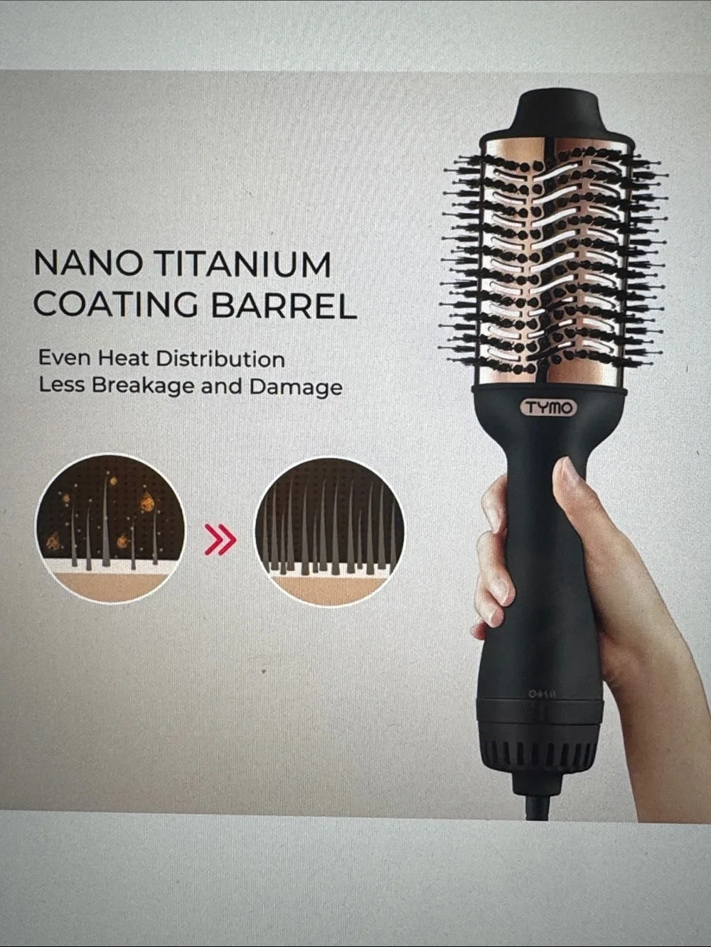Tymo Beauty Volumizer Hot Air Styling Brush